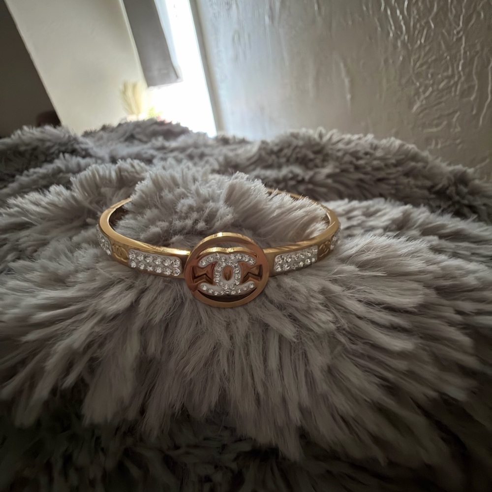 Gold-Tone Crystal Cuff Bracelet - Women Jewelry